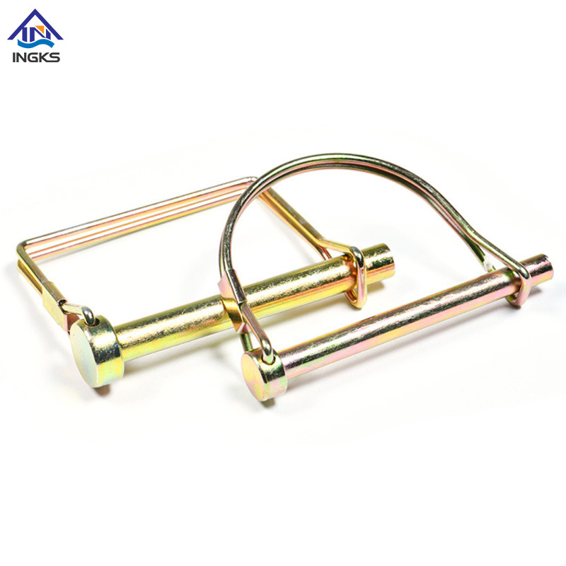 Çelik D Tipi Yuvarlak Kilit Pimi Çinko Sarı