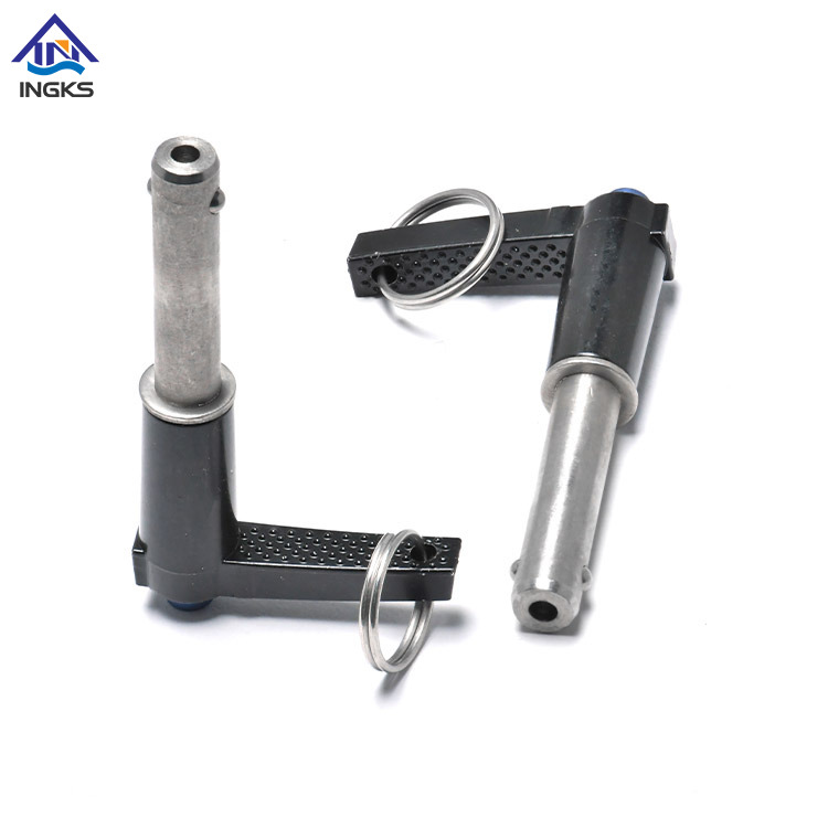 L Halka düğmesi ile kafa hızlı bir şekilde serbest bırakma bilyalı kilit pimi